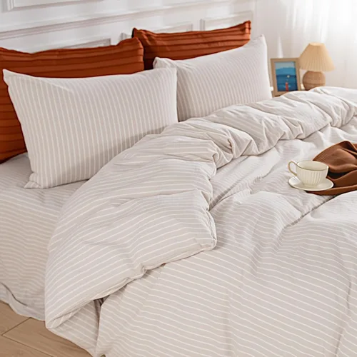 Vista 8 de NEXHOME PRO Funda de edredón Twin XL 100% algodón lavado, transpirable, duradera, texturizada, similar al lino, juego de ropa de cama para el hogar