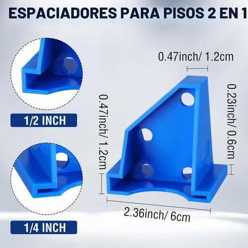 Vista 2 de WORKPRO Paquete de 24 espaciadores de piso, herramienta de instalación de pisos laminados 2 en 1