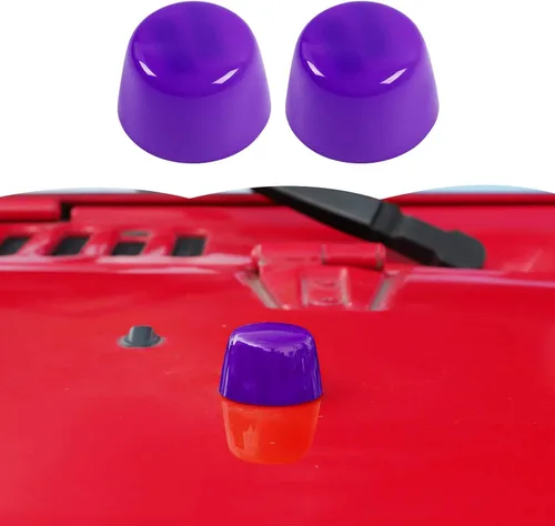 Vista 12 de Cubierta de Goma para Capó del Motor, Adorno de Adornos para Cuerpo de Vehículo para Jeep Wrangler JK JKU 2007-2018, Azul