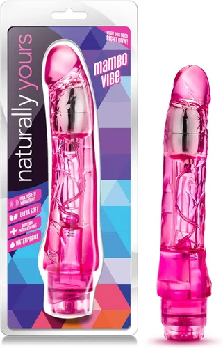 Vista 10 de Blush Naturally Yours Mambo Vibe - Consolador vibrador curvo de 9 pulgadas, realista, suave pero firme, juego de punto dulce vaginal, polla Azul