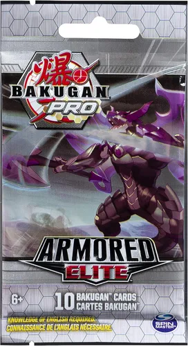 Vista 6 de Bakugan Pro, Armored Elite Booster Pack con 10 tarjetas coleccionables coleccionables, para edades de 6 años en adelante