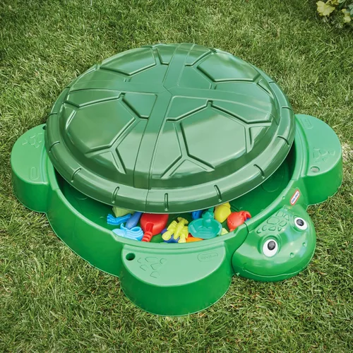 Vista 3 de Little Tikes Caja de Arena con Forma de Tortuga, para Niños y Niñas de 1 a 6 Años