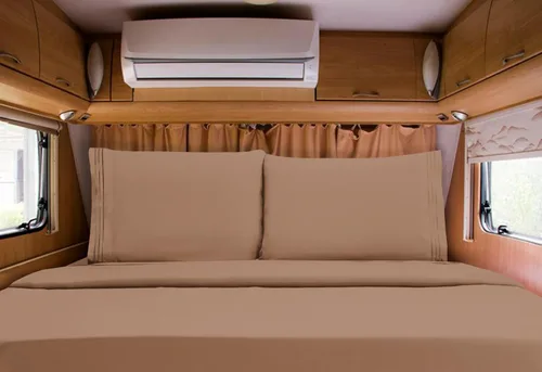 Vista 67 de Mocassi Juego de sábanas de lujo de 4 piezas, calidad prémium de hotel de 1800 hilos, ajuste fácil, sábanas y fundas de almohada resistentes a