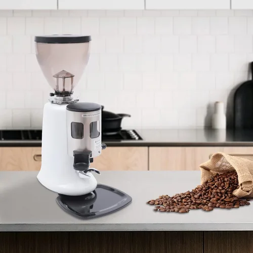 Vista 2 de Molinillo de café eléctrico profesional, 110 V 350 W, molinillo de café expreso, máquina de fresas para rebabas comerciales caseras+tolva