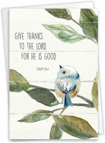 Vista 7 de The Best Card Company - Dulce tarjeta de agradecimiento con sobre, colorido animal impreso gratitud saludo - Cow Funky Rainbow Wildlife CQ4948ETYG