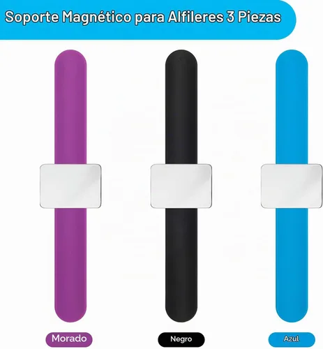 Vista 7 de Coitak 3 pulseras magnéticas con soporte de alfiler, pulsera de costura magnética