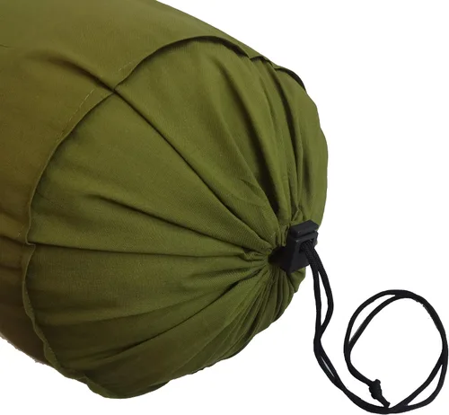 Vista 2 de Saffron Funda de cojín 8" de diámetro (7.9 in de diámetro) (verde oliva, 8x24 (7.9 in x 23.6 in))