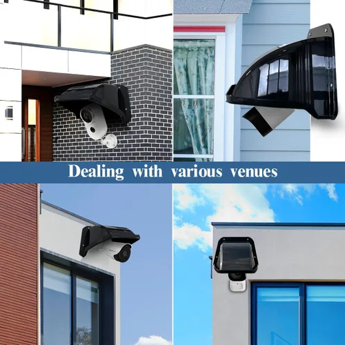 Vista 9 de Cubiertas universales para cámaras de seguridad, protección contra sol y lluvia, techo protector impermeable para cámaras Bullet y Dome, cubierta
