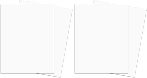 Vista 6 de Papel de cartulina grueso blanco — Ideal para tarjetas de visita, artes y manualidades, invitaciones, impresión estacionaria Carta de tapa