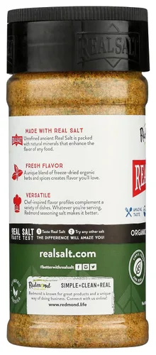 Vista 6 de Redmond - Condimento de sal real, natural sin refinar sin gluten, 8.25 onzas