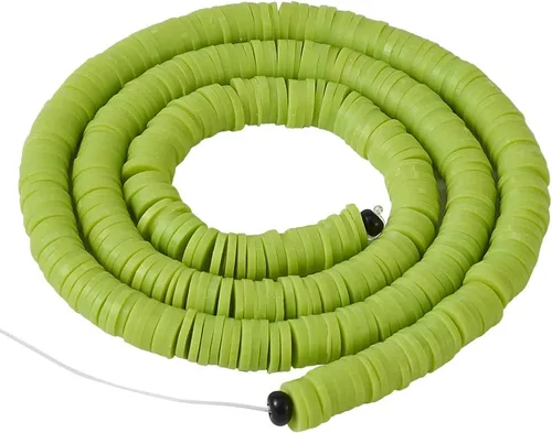 Vista 19 de Cheriswelry Kit de fabricación de pulseras de bricolaje con 7280 piezas de 30 colores de 0.236 in de disco plano redondo de arcilla polimérica