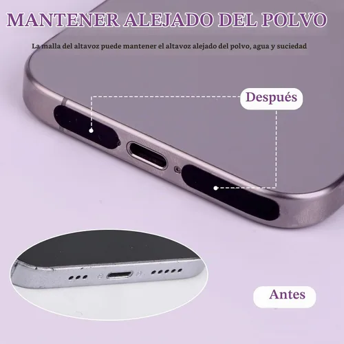 Vista 6 de 120 fundas para altavoces de teléfono, 2 tamaños de malla para altavoz de teléfono, cubierta de polvo universal para altavoz de teléfono