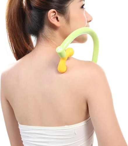 Vista 2 de MountPlus MP-5958 - Herramienta de terapia de masaje de bastón para masaje de espalda, herramientas de acupresión para aliviar el dolor muscular