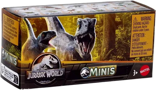 Vista 4 de Jurassic World Minis Dinosaurs GWP38-956D Lanzamiento Paquete Completo de 11 Dino Surprise Packs