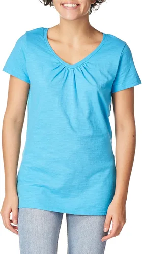 Vista 4 de Hanes Shirred camiseta cuello en V para mujer