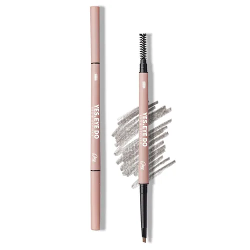 Vista 9 de Auburn - Lápiz de cejas con cepillo, lápiz de cejas rojo para mujer, ultra preciso, lápiz de cejas Aubrun impermeable, crea cejas tupidas esponjosas