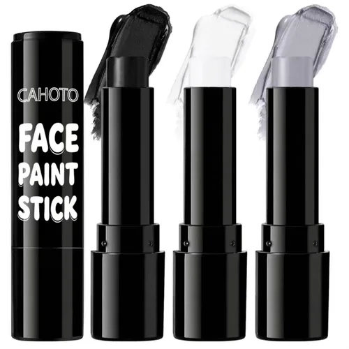 Vista 20 de Barra de pintura blanca para el cuerpo de la cara, pintura deportiva Blanco