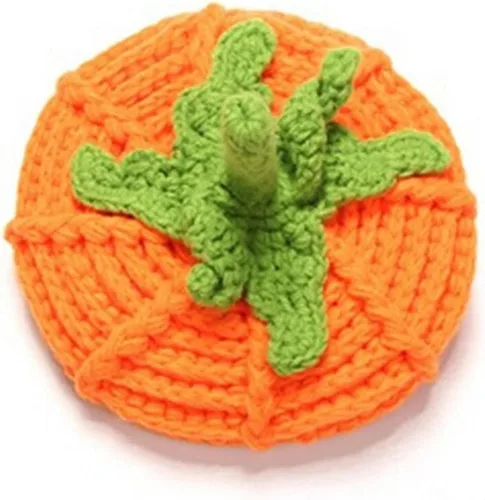 Vista 4 de Kafeimali - Gorro de punto unisex para bebé, diseño de calabaza