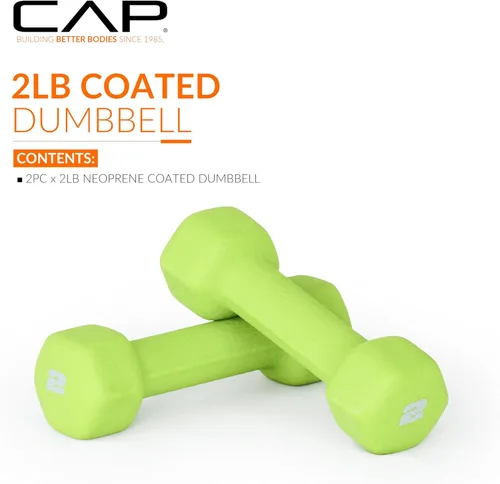 Vista 2 de CAP Barbell Neoprene Dumbbell Weights Pairs & Sets Color Series