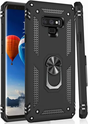 Vista 7 de IKAZZ Funda protectora para Galaxy Note 9, de grado militar, a prueba de golpes, resistente, pasa la prueba de caída de 16 pies con soporte Bonito