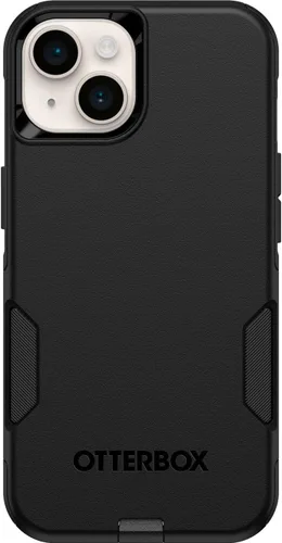 Vista 2 de OtterBox Funda de la serie Commuter para iPhone 14 y iPhone 13 (solamente), color negro, delgada y resistente, apta para bolsillo, con protección