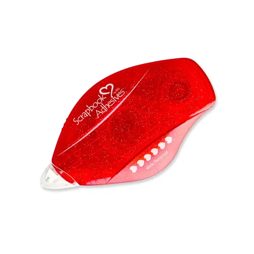 Vista 2 de SCRAPBOOK ADHESIVES BY 3L E-Z Runner Hearts Dispensador recargable, color blanco