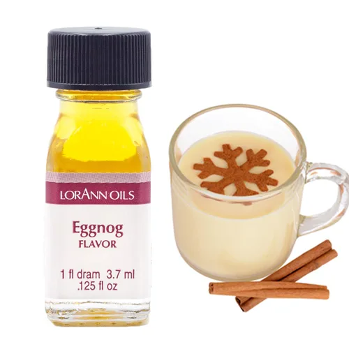 Vista 2 de LorAnn Eggnog SS Flavor, 1 botella de dram (0.0125 fl oz - 0.1 fl oz - 1 cucharadita)