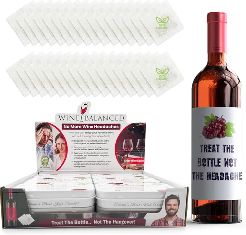 Vista 7 de Norway's Secret Wine Filter Triple Premio No más gotas de vino o varitas necesarias Eliminador de sulfito e histamina Purificador de vino