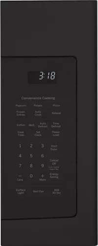 Vista 4 de GE 1.8 pies cúbicos Horno de microondas para instalar sobre la estufa con ventilación recirculante