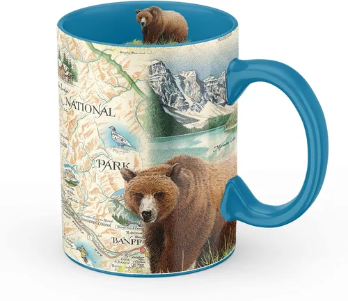 Vista 9 de Taza de cerámica con mapa de 1000 islas de Xplorer Maps (16oz) – Taza de café libre de BPA para bebidas frías y calientes – Perfecta para oficina
