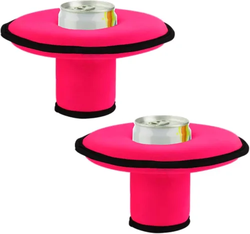 Vista 6 de Soporte flotante de neopreno para bebidas, portavasos flotante, para piscina, fiesta, diversión acuática, se adapta a latas/botellas delgadas
