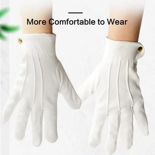 Vista 5 de CRICAL Guantes de billar Competición Árbitro Guantes Blanco 2PCS Billar Billar Cómodo Accesorios Profesionales