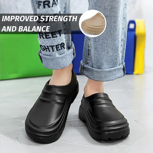 Vista 3 de Armadillo Chef Shoes for Men - Slip Resistant, Lightweight & Waterproof Garden Clogs for Women, Ideal Work Shoes for Kitchens