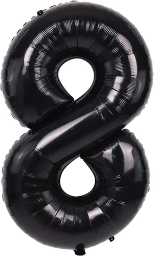 Vista 24 de Globos grandes de 40 pulgadas de números del 0 al 9, globos numéricos para decoración de fiesta de cumpleaños, globos de helio de aluminio