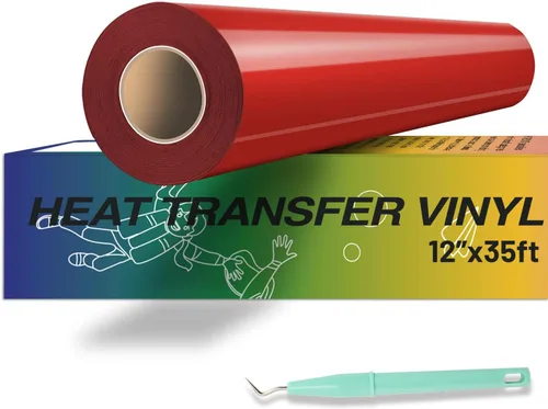 Vista 14 de HTVRONT - Rollos de vinilo de transferencia de calor de teñido anudado, 12 pulgadas x 8 pies, acuarela HTV tinte rosa