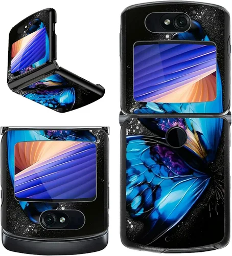 Vista 34 de Rossy Funda para Motorola RAZR 5G, para Moto RAZR 5G, funda delgada y ligera de policarbonato duro a prueba de golpes para Motorola Moto RAZR 5G