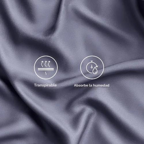 Vista 4 de Bedsure PureWoven 100% rayón derivado de bambú, sábanas de cama individual, 3 piezas