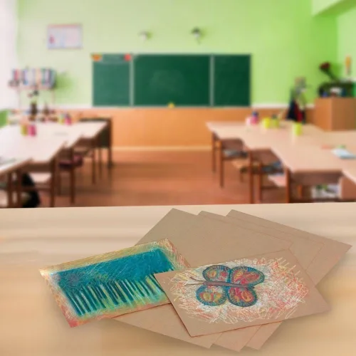 Vista 7 de School Smart Hojas de papel Kraft, 60 libras, 9 x 12 pulgadas, marrón, paquete de 100