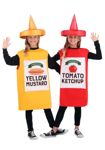 Vista 2 de Disfraz de Ketchup para Niños Multicolor