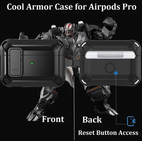 Vista 8 de Olytop Funda de bloqueo para Airpods Pro 2 Gen/Pro con kit de limpieza y puntas de repuesto (S/M/L), funda protectora resistente para iPod Pro