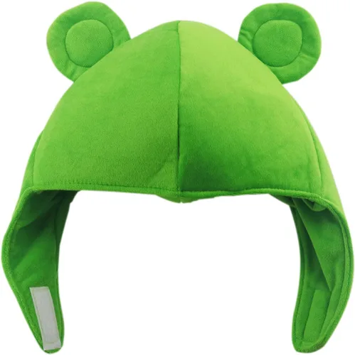 Vista 3 de Lindo gorro de rana de felpa para disfraz de Halloween, fiesta de cosplay