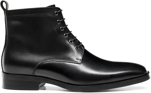 Vista 3 de GIFENNSE Botas Chukka para hombre, botas de vestir para hombre, botas de cuero Oxford, botas Chelsea famales para hombre