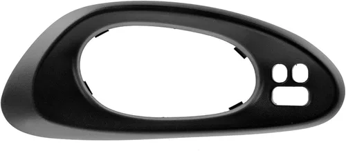 Vista 5 de Juego de bisel de manija de puerta interior delantera color negro compatible con Chevrolet Trailblazer EXT 2002-2009 2002-2006
