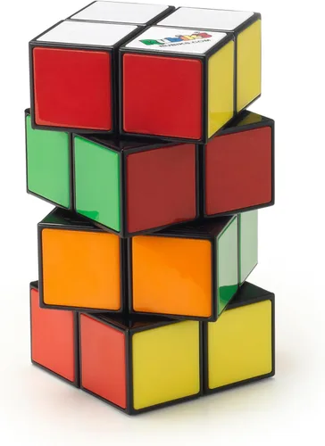 Vista 6 de Rubik's Cubo, torre de 2 x 2 x 4, complejo para resolver problemas, rompecabezas clásico a juego de colores, juguete para ansiedad, rompecabezas