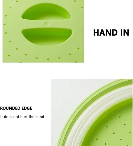 Vista 7 de Funda plegable para microondas de EE. UU., con diseño de gancho, funda para microondas multiusos, cubierta plegable para platos de alimentos, sin