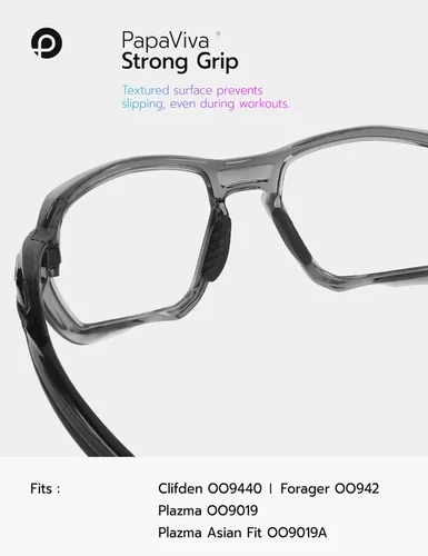 Vista 3 de Piezas de nariz de repuesto para Oakley Clifden OO9440 2.205 in Negro y negro-2 pares
