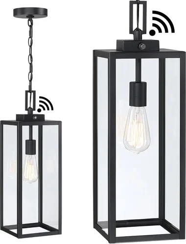 Vista 12 de 13 Inch Outdoor Pendant Light Dusk to Dawn Hanging Porch Light for Entrance Front Door Photocell Pendant Lights for Porch Dusk to Dawn Hanging