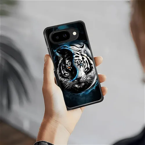 Vista 1891 de Compatible con Google Pixel 4A 5G Mobile Case Creative Acrylic Panel trasero Silicona Protección Grip especialmente diseñado para Google Pixel 4A 5G