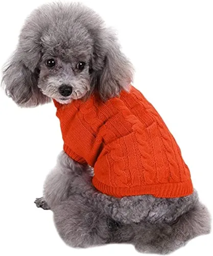 Vista 31 de CHBORCHICEN Suéteres de punto para perros pequeños, sudadera cálida para mascotas gatos, ropa de invierno, suéter de gatito y cachorro