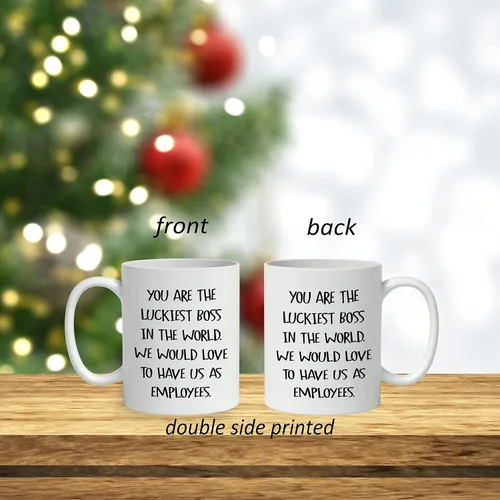 Vista 3 de DOTAIN Taza divertida con refranes de oficina (11 oz), doble cara, regalo de refranes de jefe